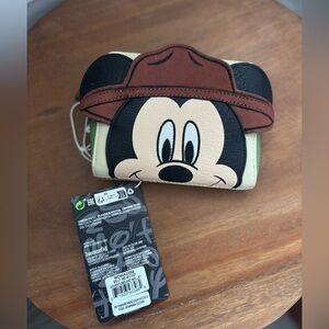 Loungefly Mickey Mouse Wallet - Black, Brown, Cream